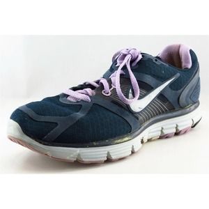 Nike Lunarglide‎ Lace Up Running Blue Fabric Women Shoes 8.5 M